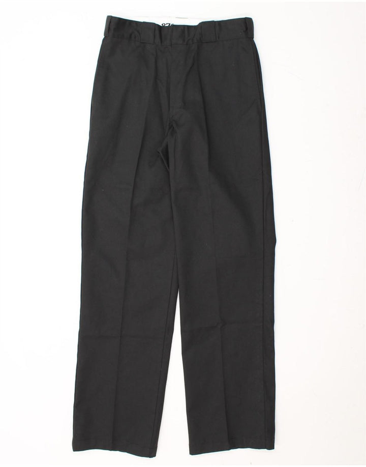 DICKIES Pantaloni chino dritti da uomo 874 dalla vestibilità originale W31 L32 cotone nero