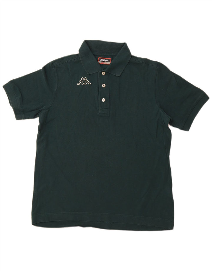 Polo grafica da uomo KAPPA piccola in cotone verde