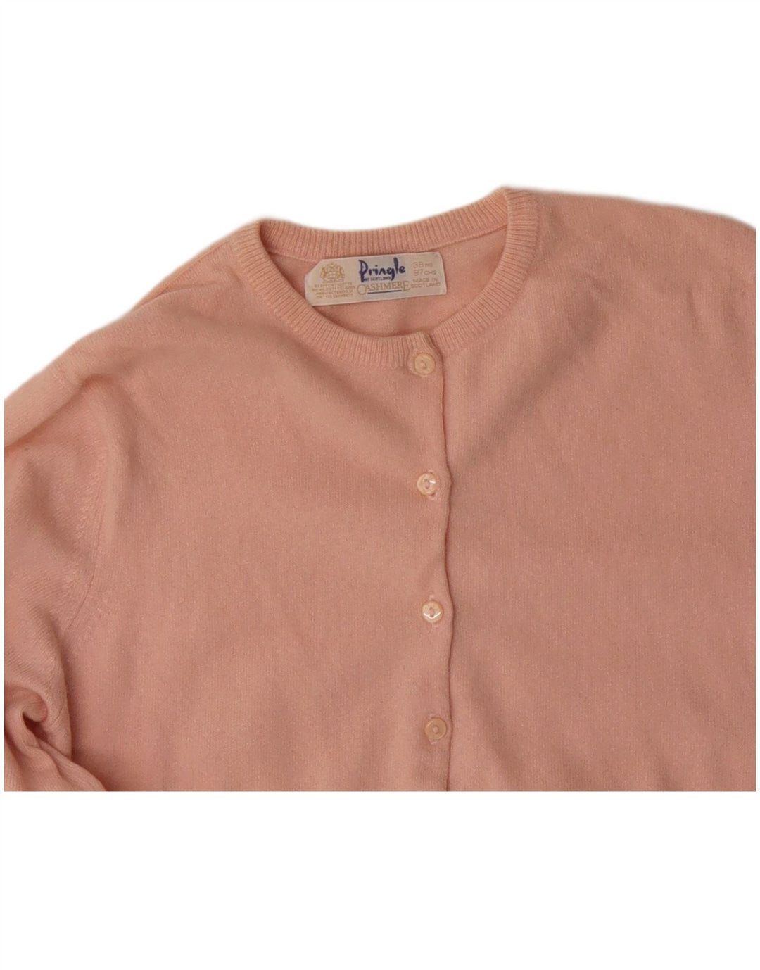 Maglione cardigan da donna PRINGLE EU 38 Cashmere rosa medio