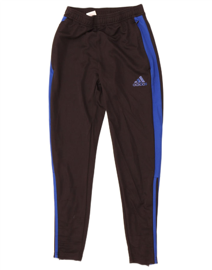 Pantaloni da tuta Adidas Aeroready da uomo piccoli in poliestere color block nero