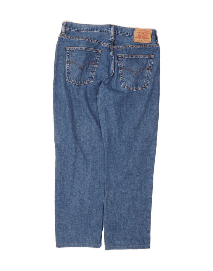 LEVI'S Mens 582 Straight Jeans W38 L30 Blue Cotton Vintage Levi's and Second-Hand Levi's from Messina Hembry 