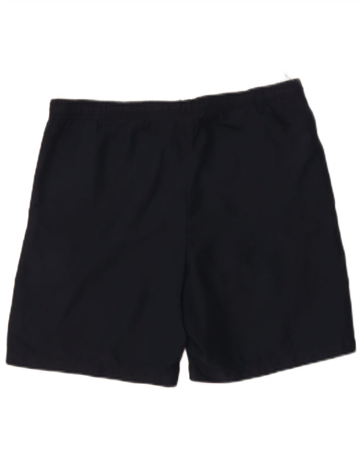 Pantaloncini sportivi da uomo Lotto medi in poliammide a righe blu navy