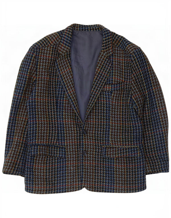Giacca blazer da uomo a 2 bottoni Carrera UK 40 grande pied de poule multicolore