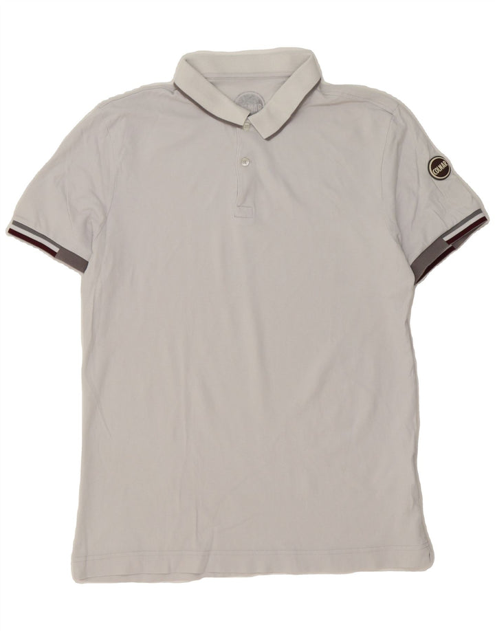 COLMAR Boys Polo Shirt 15-16 Years XL White Cotton Vintage Colmar and Second-Hand Colmar from Messina Hembry 