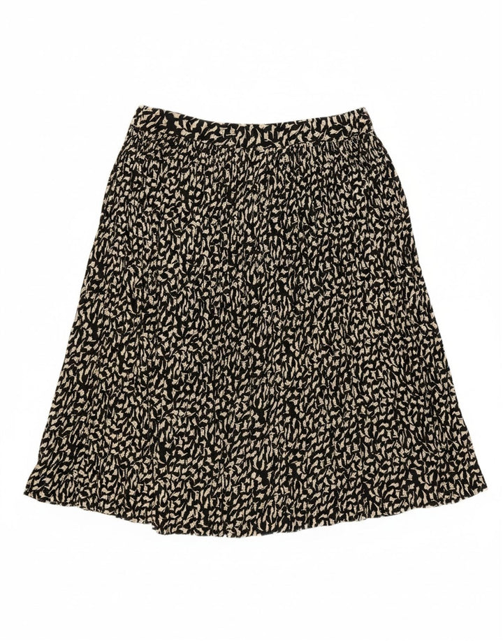 ORSETTO Womens Flared Skirt W34 Large Black Floral Vintage Orsetto and Second-Hand Orsetto from Messina Hembry 