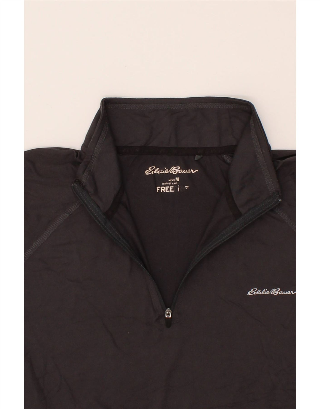 EDDIE BAUER Mens Polo Shirt Medium Grey Vintage Eddie Bauer and Second-Hand Eddie Bauer from Messina Hembry 