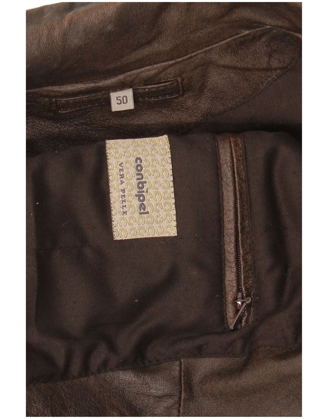 Giubbotto Pelle Uomo Conbipel IT 50 Large Pelle Marrone