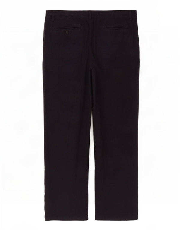 Pantaloni chino dritti da uomo Marks & Spencer W40 L33 Lino blu navy