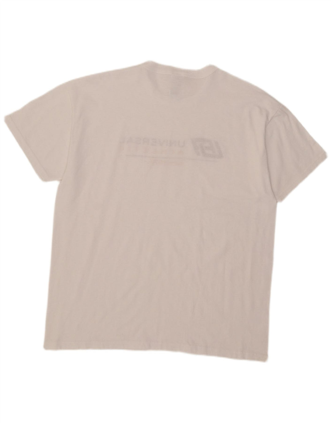 T-shirt grafica da uomo Russell Athletic Top grande in cotone bianco