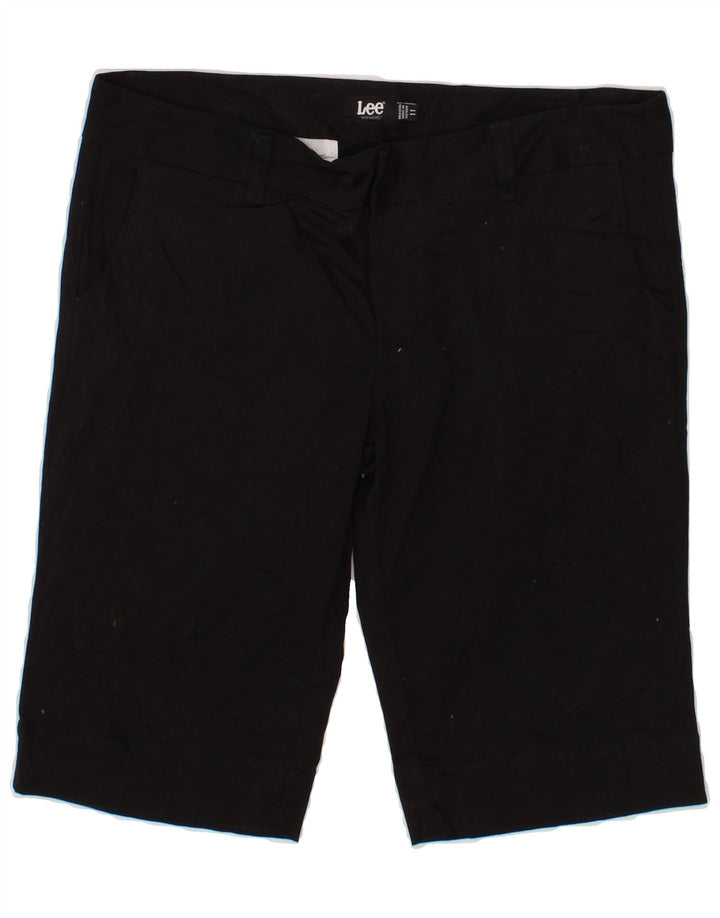 LEE Womens Chino Shorts US 11 Large W32 Black Cotton Vintage Lee and Second-Hand Lee from Messina Hembry 