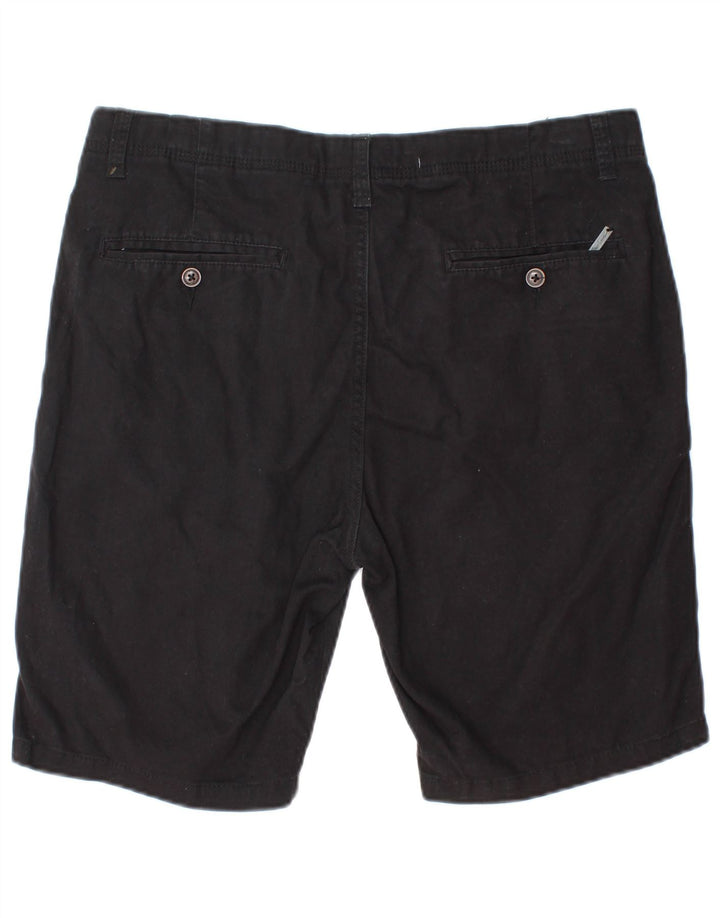 Pantaloncini chino da uomo dalla vestibilità regolare Pierre Cardin medi W32 cotone nero