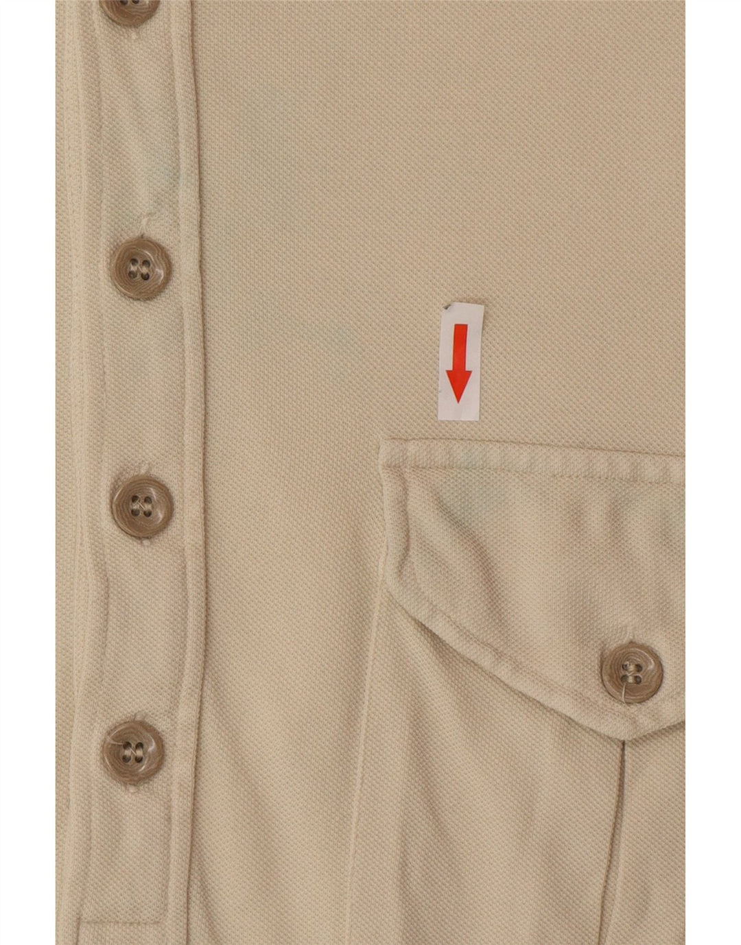 Polo Armani Jeans da uomo di colore bianco sporco medio