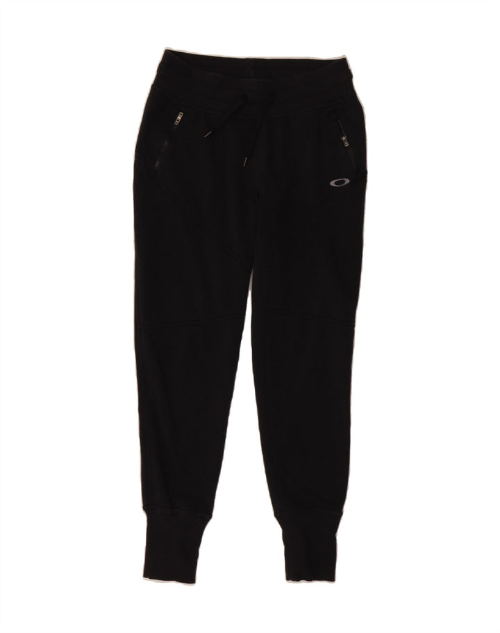 OAKLEY Mens Tracksuit Trousers Joggers Small Black Cotton Vintage Oakley and Second-Hand Oakley from Messina Hembry 