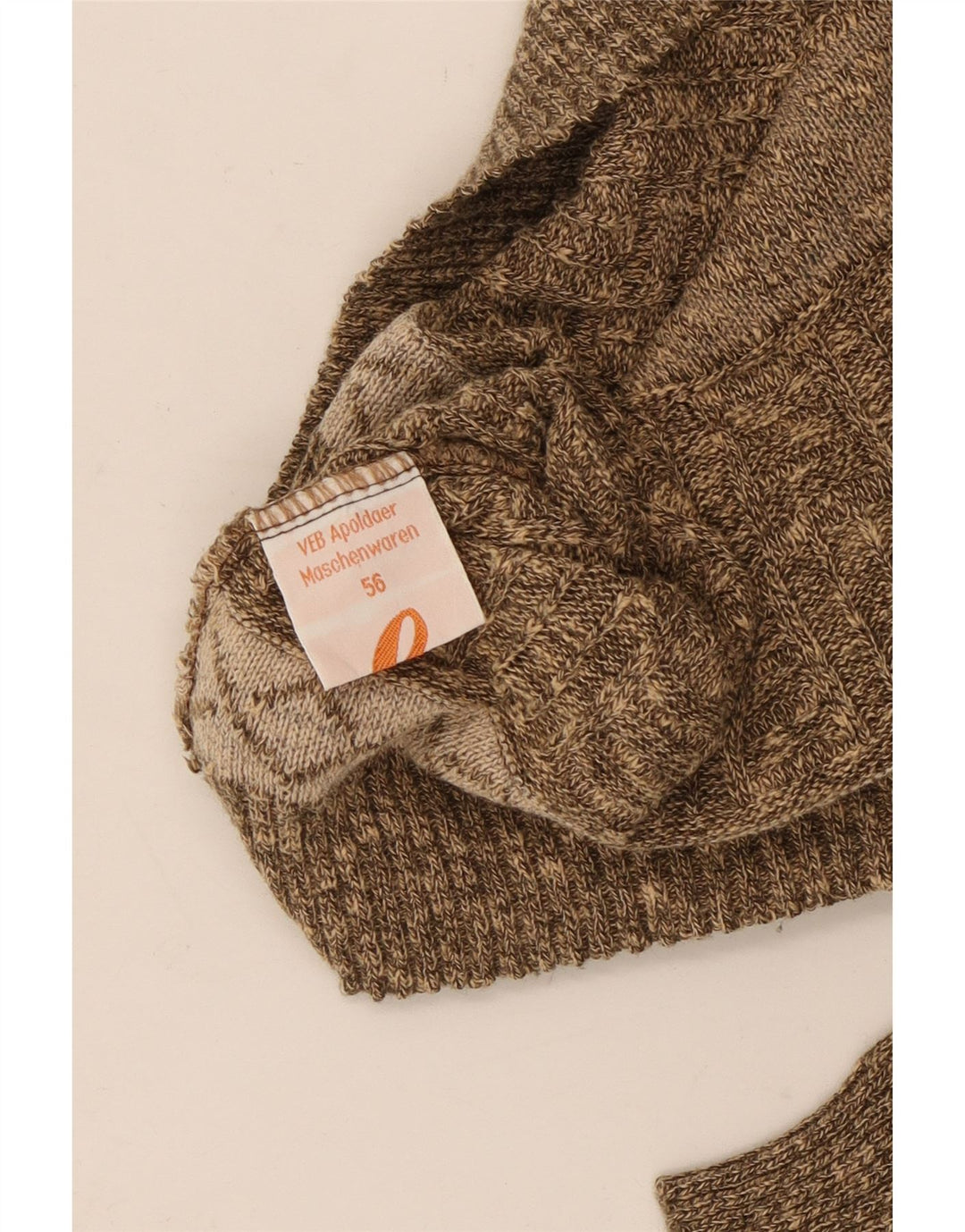 Maglione maglione girocollo da uomo VINTAGE IT 56 2XL a righe marroni