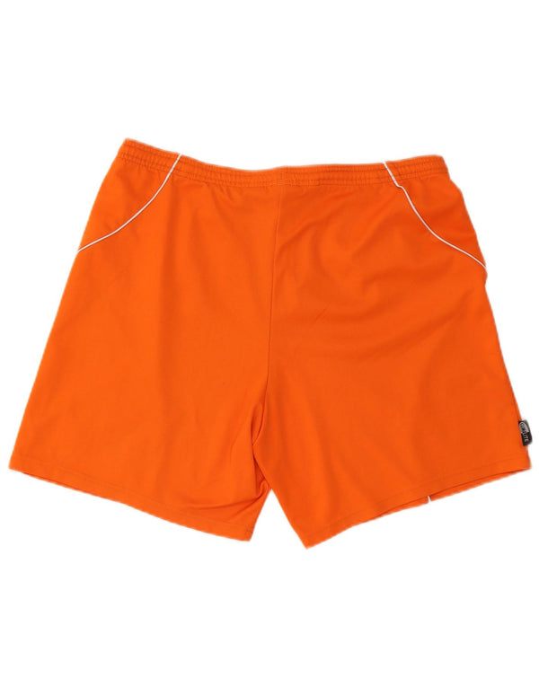 Pantaloncini sportivi Adidas Climalite da uomo grandi arancioni