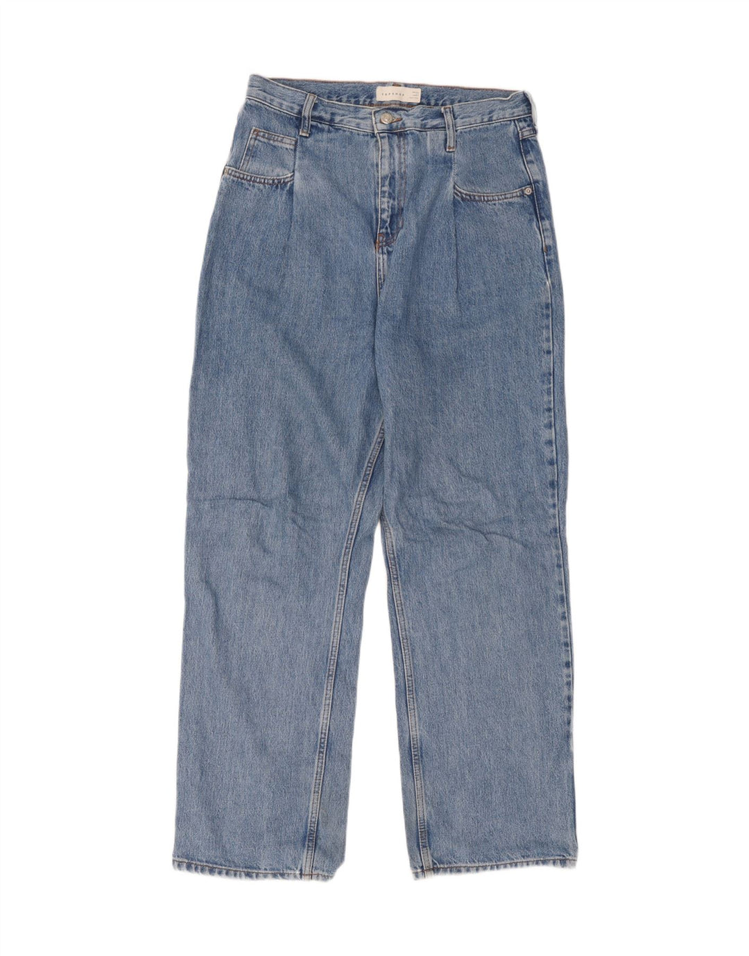 Jeans dritti da donna Topshop W30 L32 poliestere blu