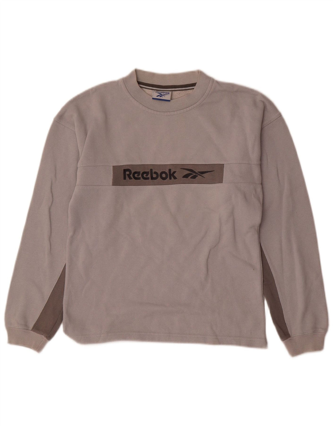 Felpa grafica REEBOK per ragazzi 11-12 anni Colorblock grigio
