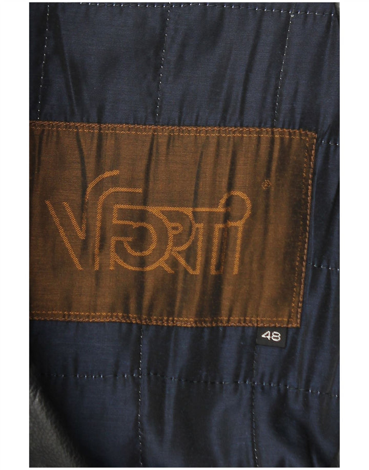 Cappotto in Pelle Uomo Vittorio Forti IT 48 Medio Nero