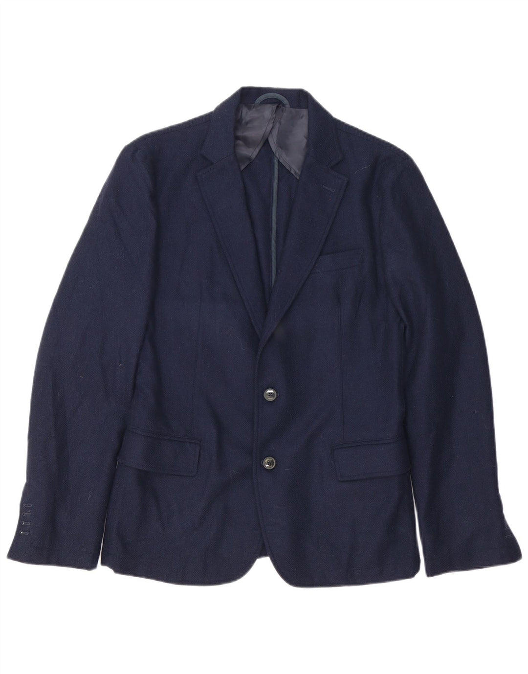 Giacca Blazer da Uomo a 2 Bottoni Trussardi Jeans IT 48 Blu Navy Medio