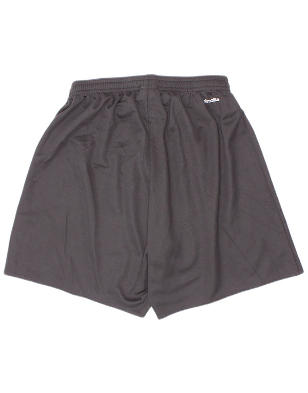 Pantaloncini sportivi Adidas Climalite da ragazzo 9-10 anni piccoli in poliestere nero