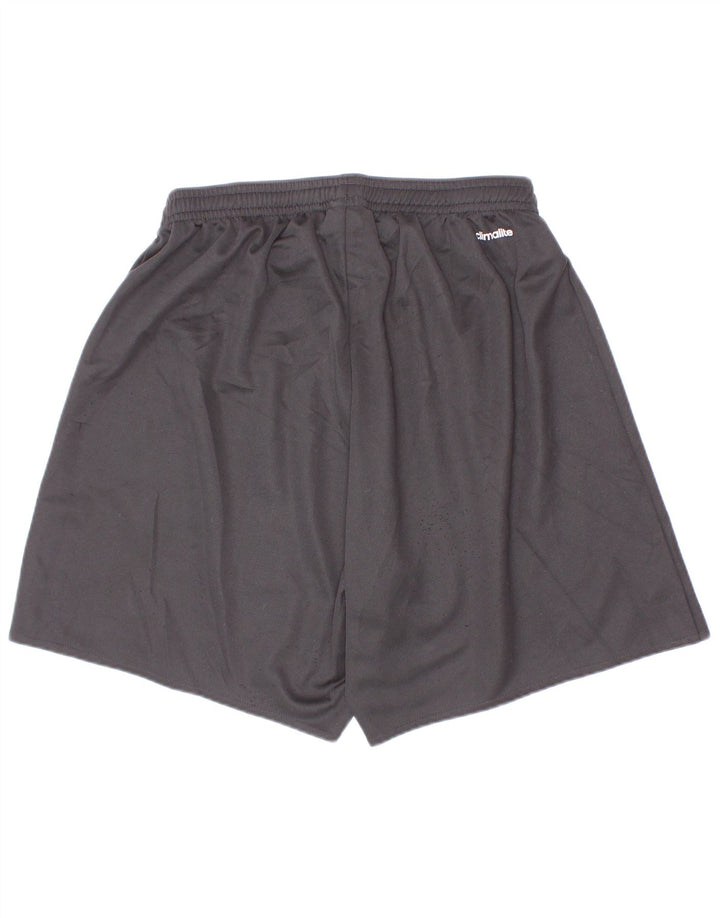 Pantaloncini sportivi Adidas Climalite da ragazzo 9-10 anni piccoli in poliestere nero