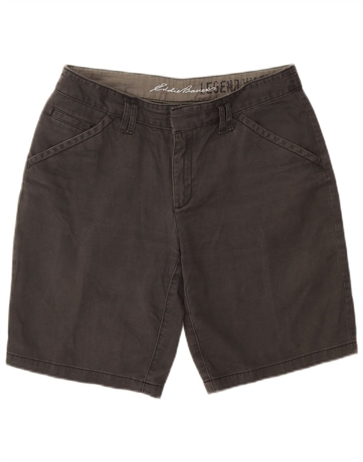 Pantaloncini chino da donna Eddie Bauer US 8 medi W30 cotone grigio