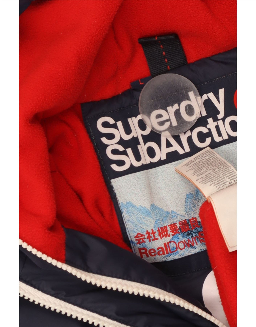 Giacca imbottita con grafica SubArctic da uomo Superdry UK 40 Large Blu Navy