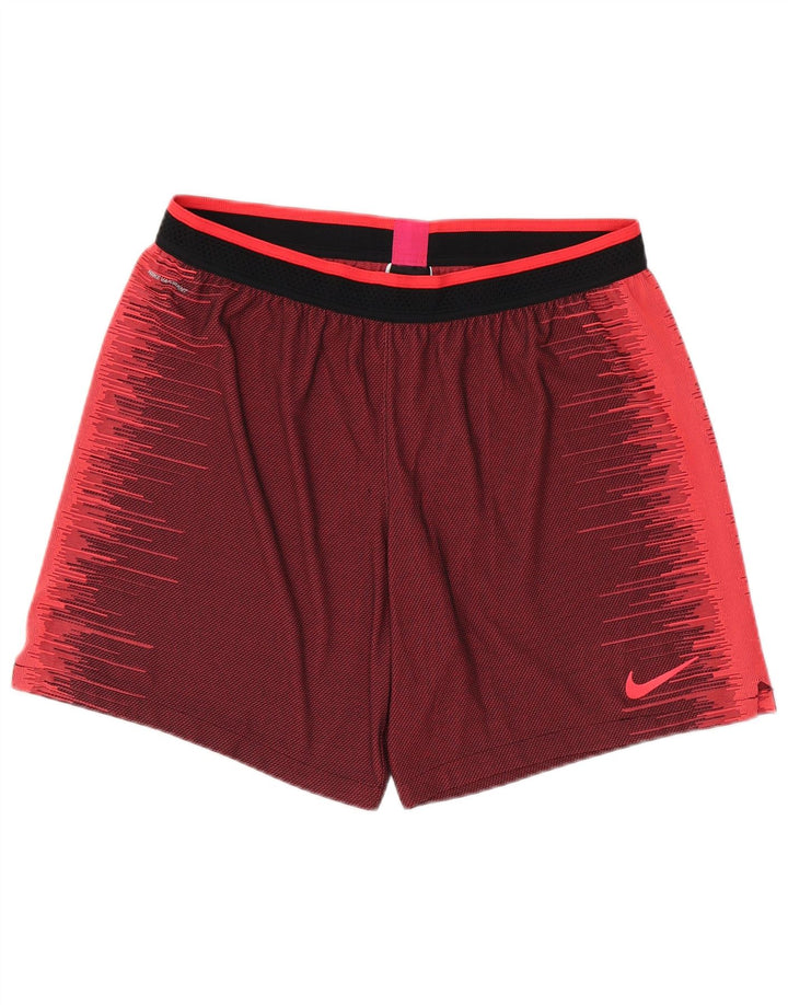 NIKE Mens Sport Shorts XL Burgundy Colourblock Polyester