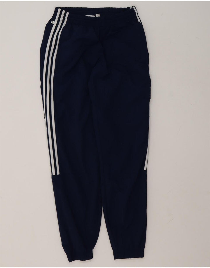 Pantaloni da tuta da uomo Adidas Joggers piccoli in poliestere blu navy