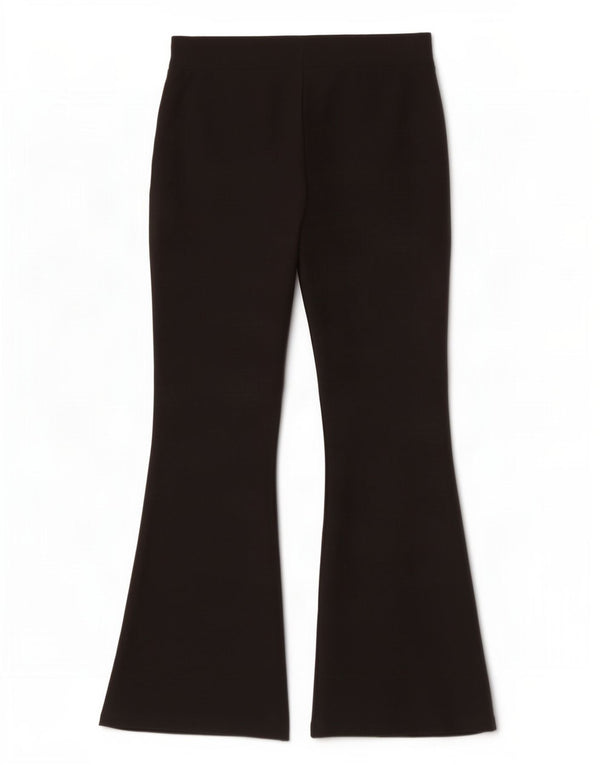 Pantaloni casual svasati da donna Marks & Spencer UK 12 medi W30 L28 neri