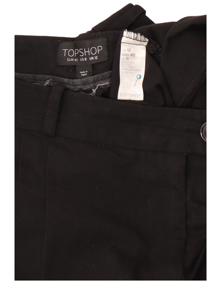 Pantaloni corti affusolati da donna Zara EU 40 medi W30 L25 poliestere nero