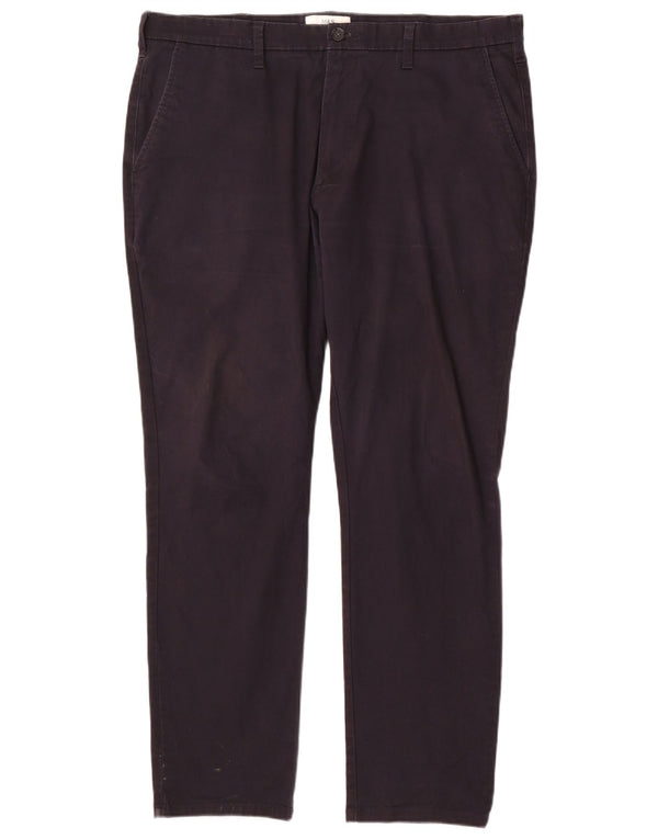 Pantaloni chino slim fit da uomo Marks & Spencer W38 L30 cotone blu navy