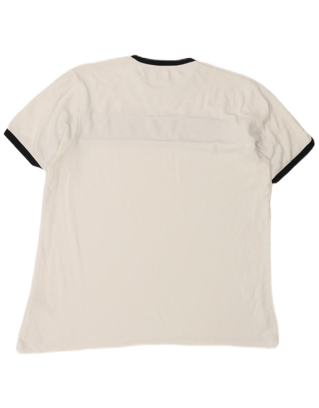 T-shirt da uomo French Connection Top in cotone color block bianco medio