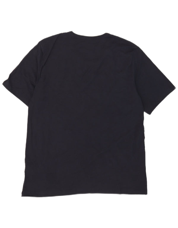 T-shirt da uomo Hugo Boss Top 2XL cotone blu navy
