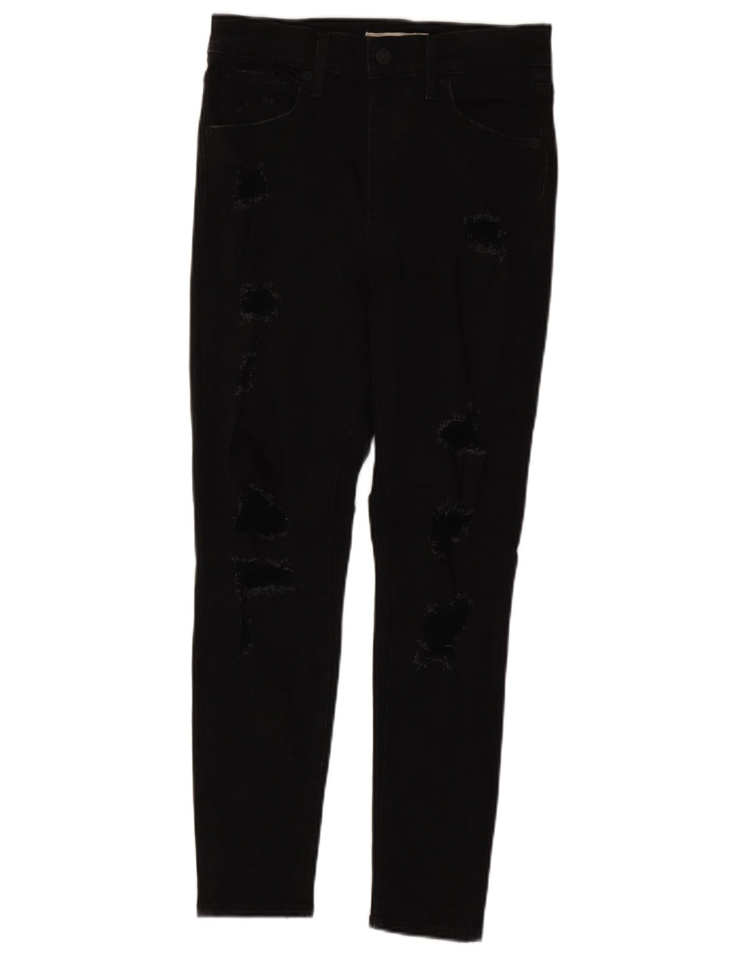 LEVI'S Jeans super skinny da donna con altezza del miglio W29 L27 cotone nero