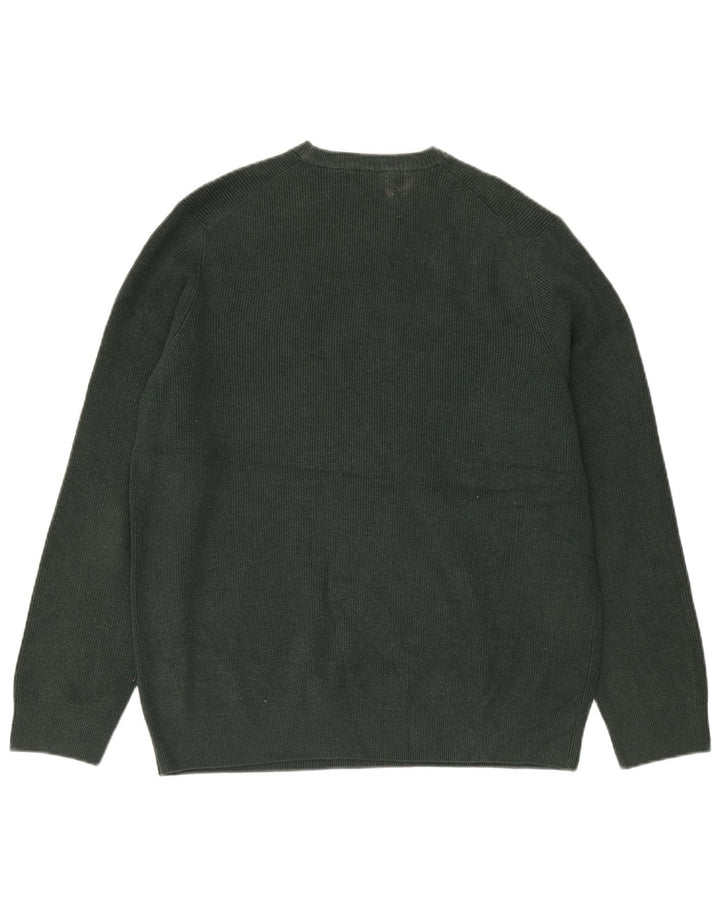 Maglione maglione girocollo da uomo Marks & Spencer XL verde poliestere