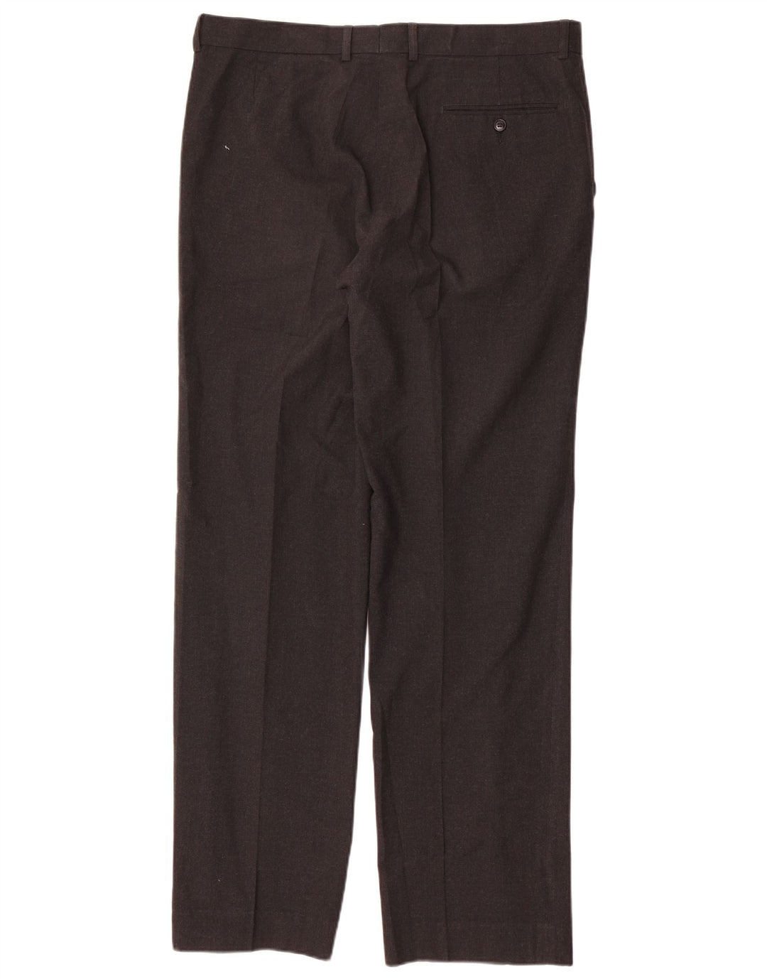 Pantaloni da abito dritti da uomo Marks & Spencer W36 L33 poliestere grigio