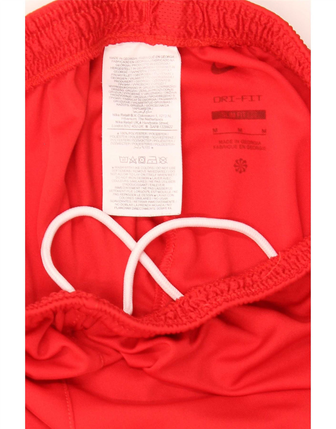 Pantaloncini sportivi Nike da uomo in poliestere rosso medio