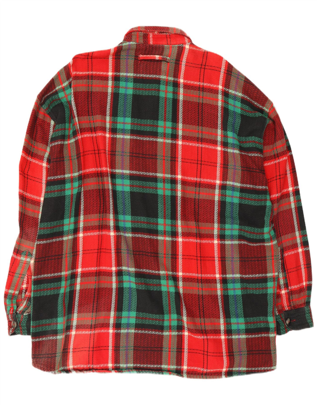 Camicia da uomo in flanella Packard grande in cotone scozzese rosso