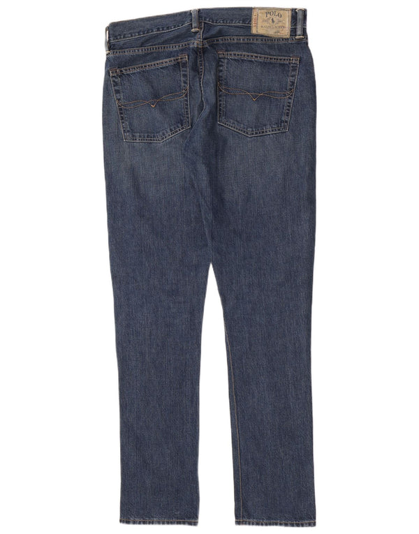 Jeans skinny da uomo Polo Ralph Lauren W32 L34 cotone blu