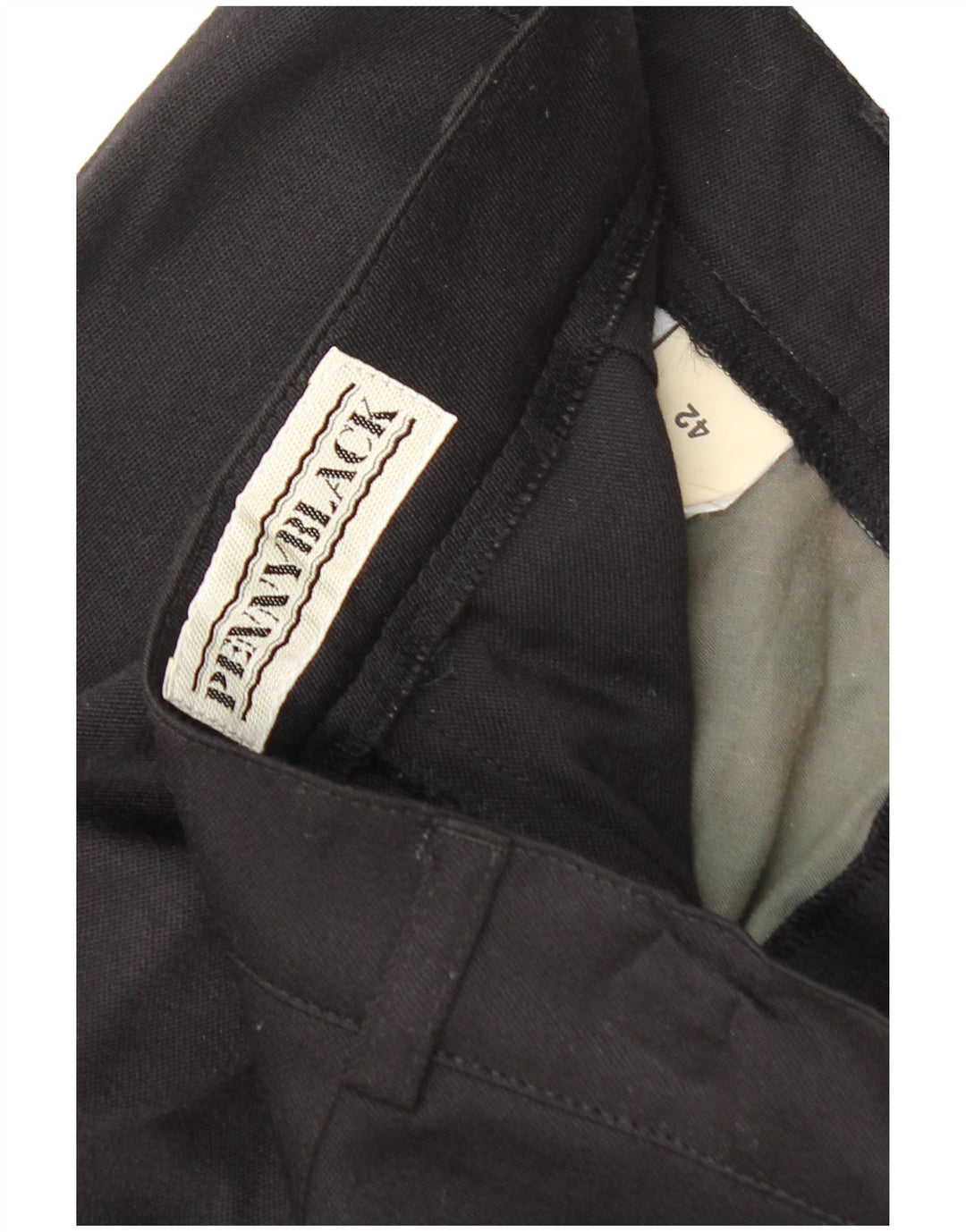 PENNY BLACK Pantaloni chino da donna a vita alta IT 42 medio W26 L30 Nero