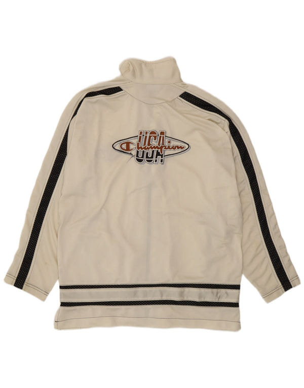 Giacca da tuta da uomo Champion USA, media, colore bianco sporco, sport a blocchi di colore