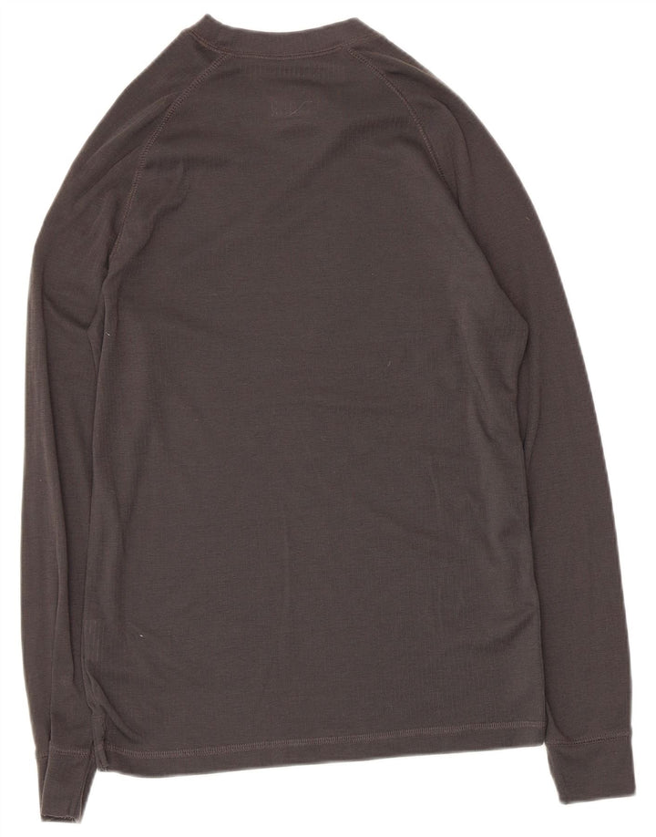 Mountain Warehouse Top da uomo a maniche lunghe piccolo in poliestere grigio