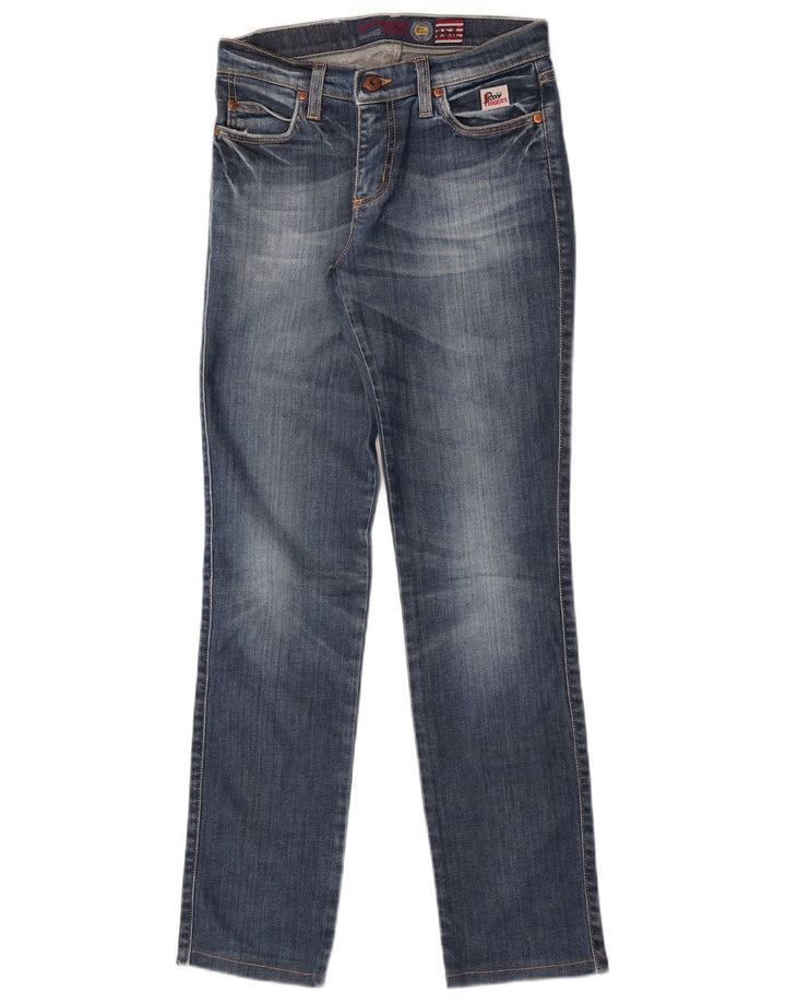 Jeans dritti da donna Roy Rogers W27 L30 cotone blu
