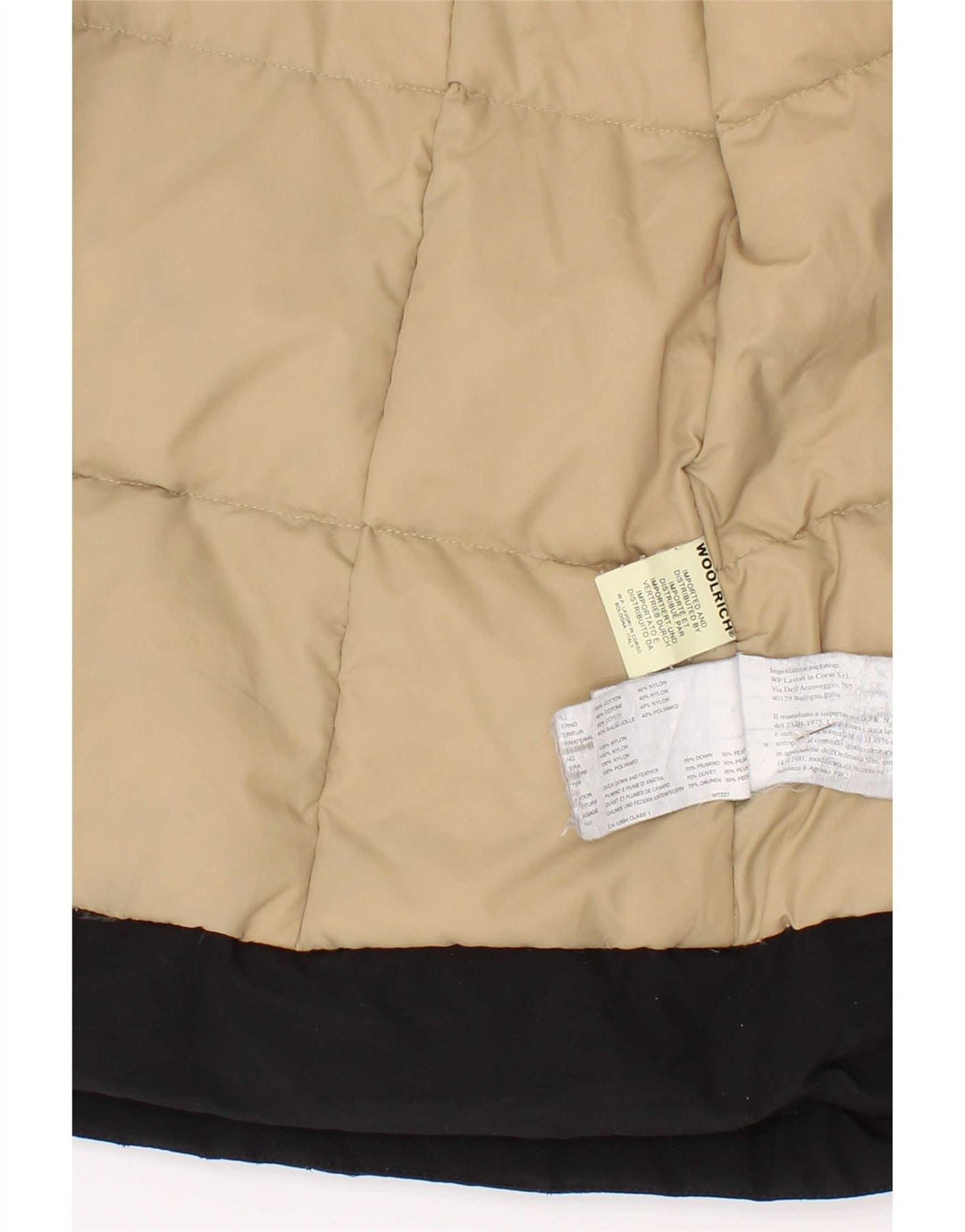 Giacca imbottita da bambino Woolrich 9-10 anni in cotone nero