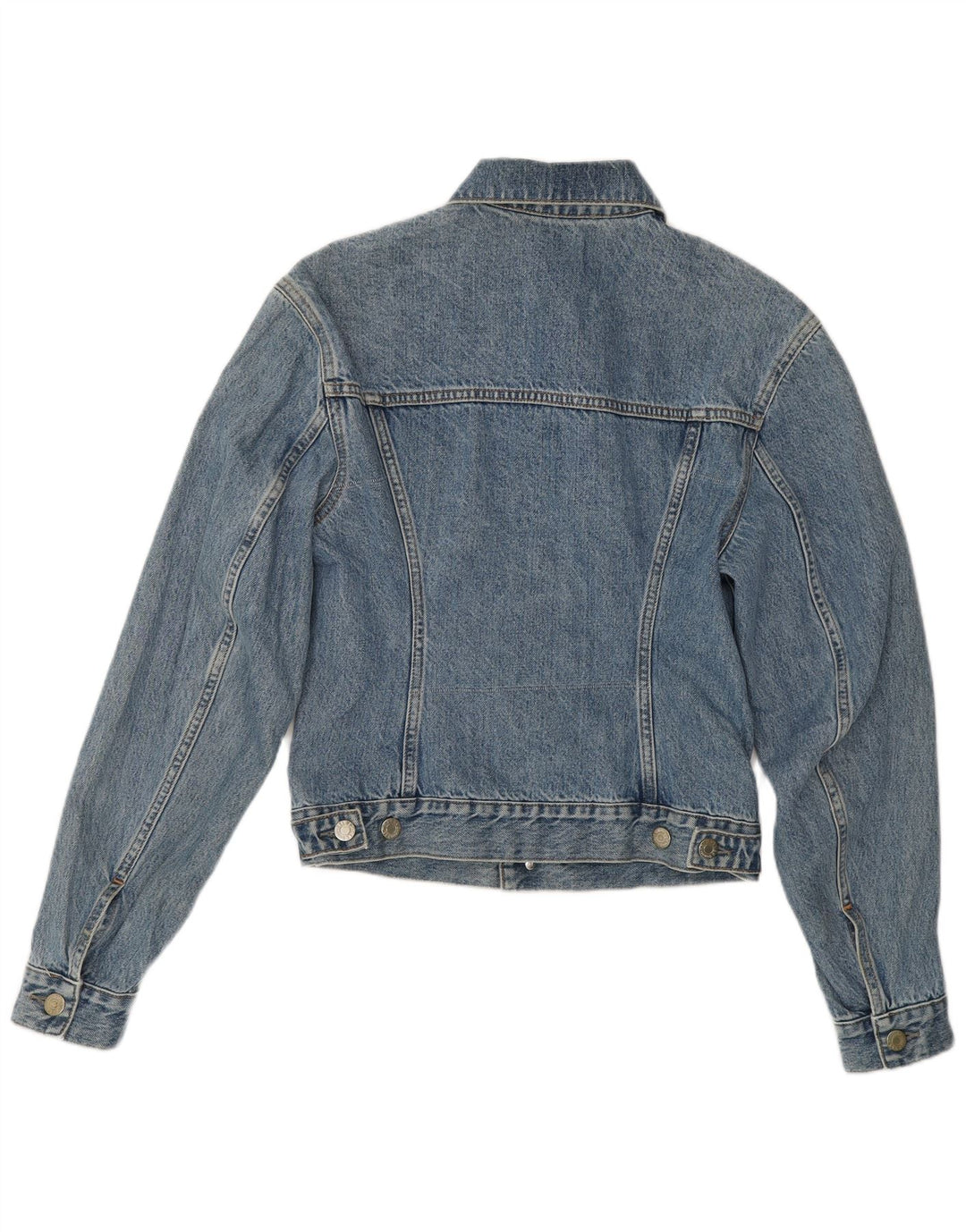 Giacca di jeans da donna Helmut Lang UK 8 piccola in cotone blu