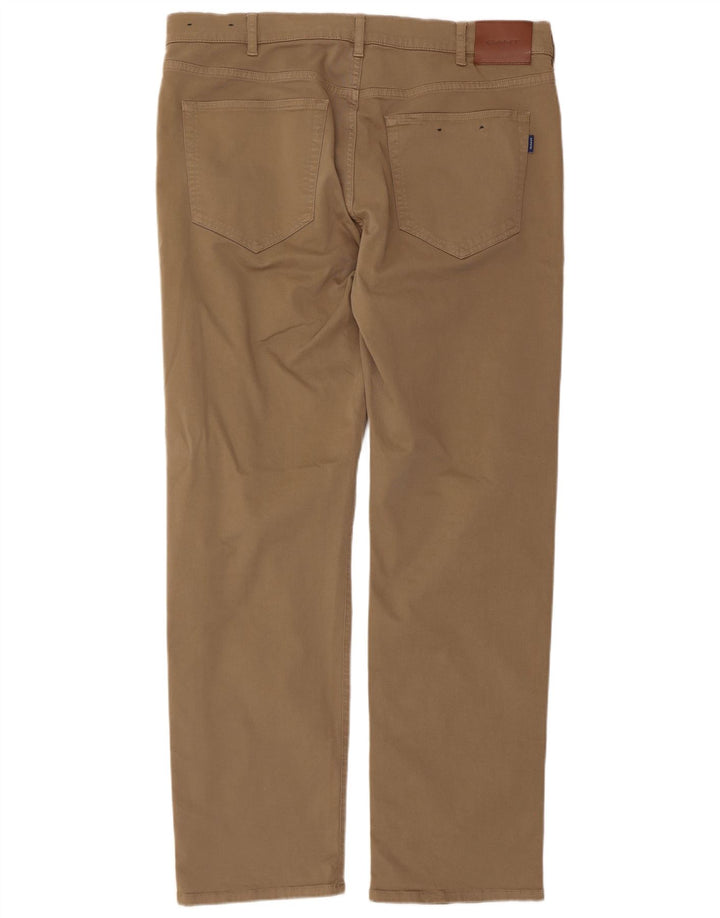 Pantaloni casual dritti da uomo Gant W36 L32 Beige