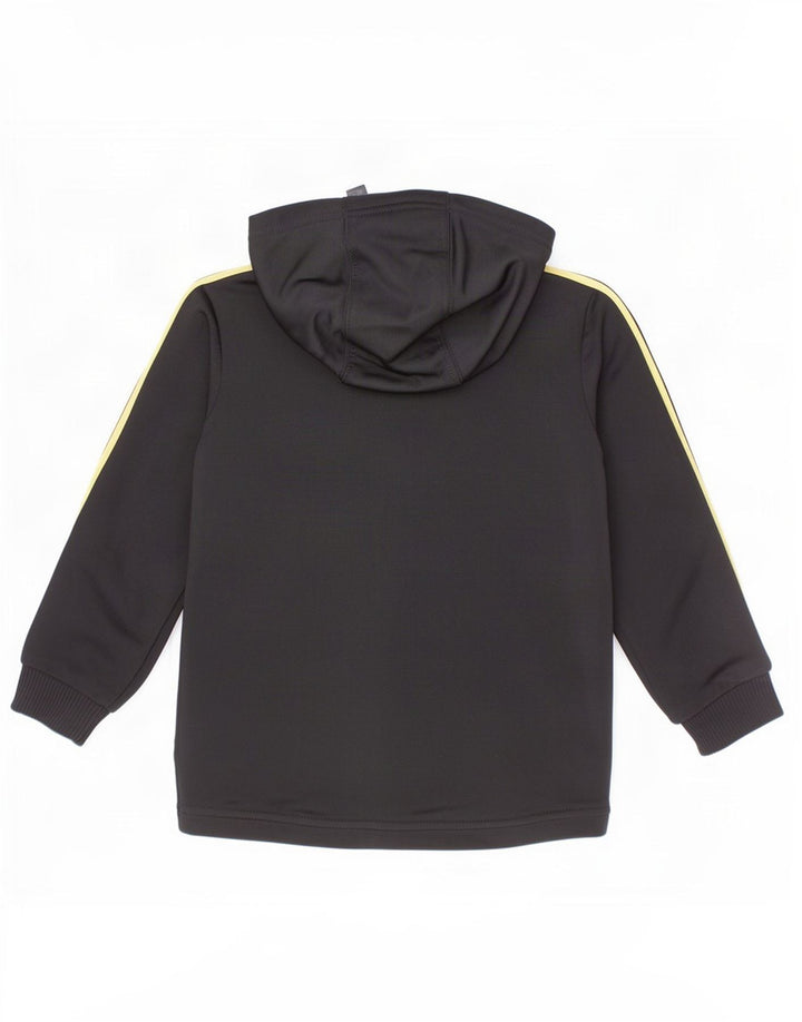 Maglione con cappuccio e zip Adidas da ragazzo 2-3 anni in poliestere nero