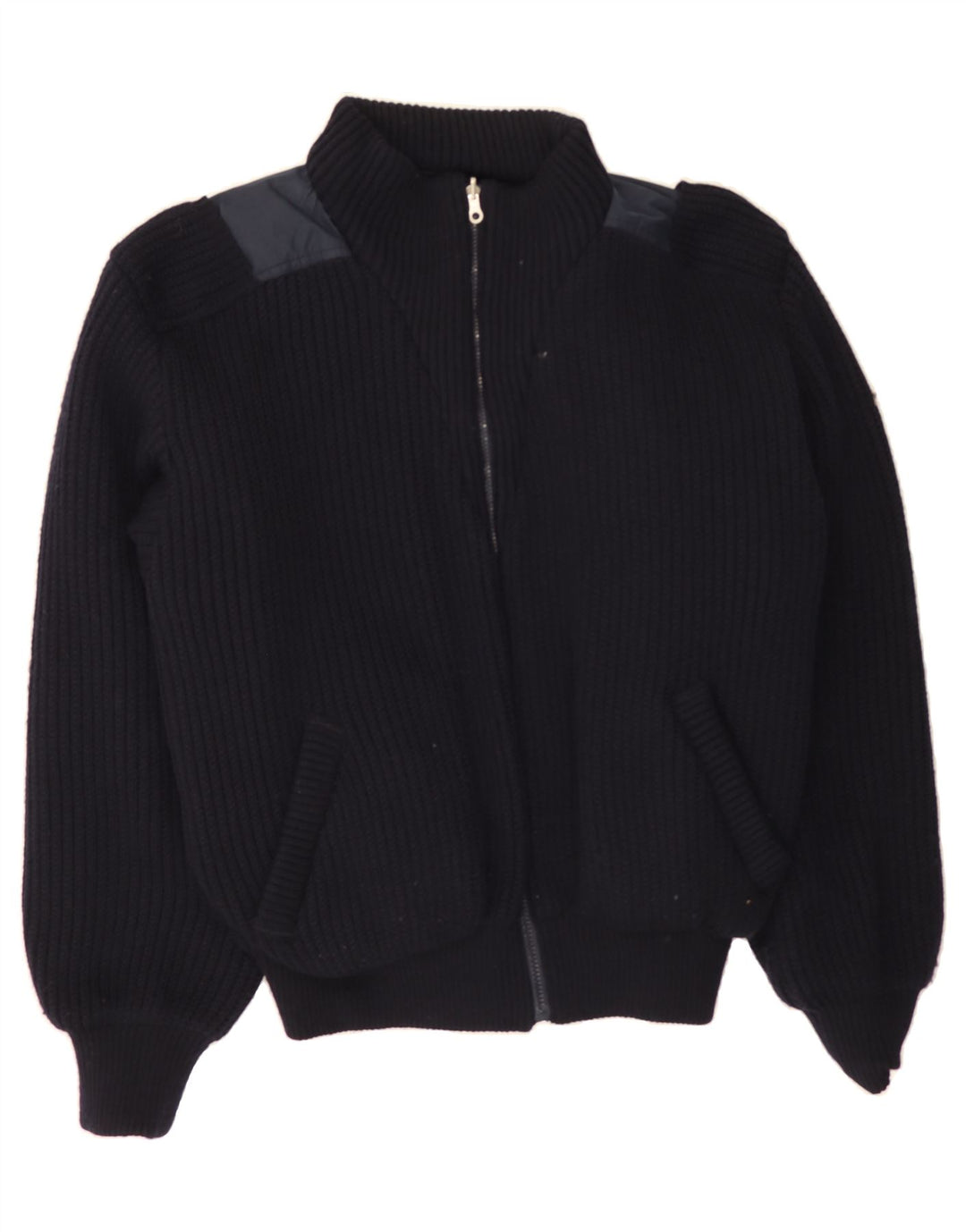 OURAGAN Mens Reversible Bomber Windbreaker Jacket IT 52 XL Navy Blue Vintage Ouragan and Second-Hand Ouragan from Messina Hembry 