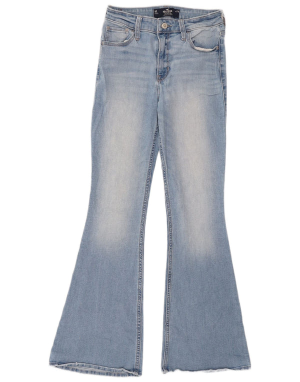 Jeans Hollister da donna svasati elasticizzati a vita alta US 4 Small W27 L31 Blu